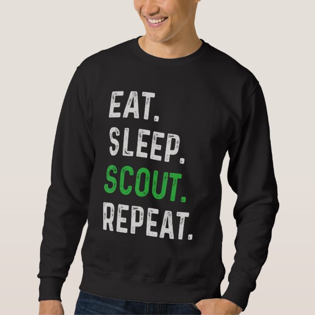 Sweatshirt Mangez Scoutisme Scoutisme Répéter Scoutisme 1 (Devant)