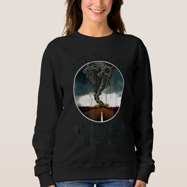 Sweatshirt Mangez Sleep Chase Storm Storm Chaser Men Wom (Devant)