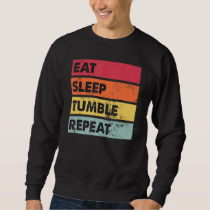Sweatshirt Mangez Sleep Tumble Répétez Tumbling Gymnast Girls