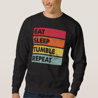 Sweatshirt Mangez Sleep Tumble Répétez Tumbling Gymnast Girls