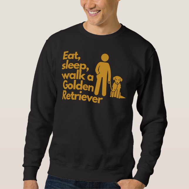 Sweatshirt Mangez Sleep Walk A Golden Retriever Active 378 (Devant)
