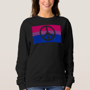 Sweatshirt Manifestation des signes pacifistes hippie gay bis