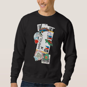 Sweatshirt Manila Air Ticket Boarding Pass Plane Philippines
