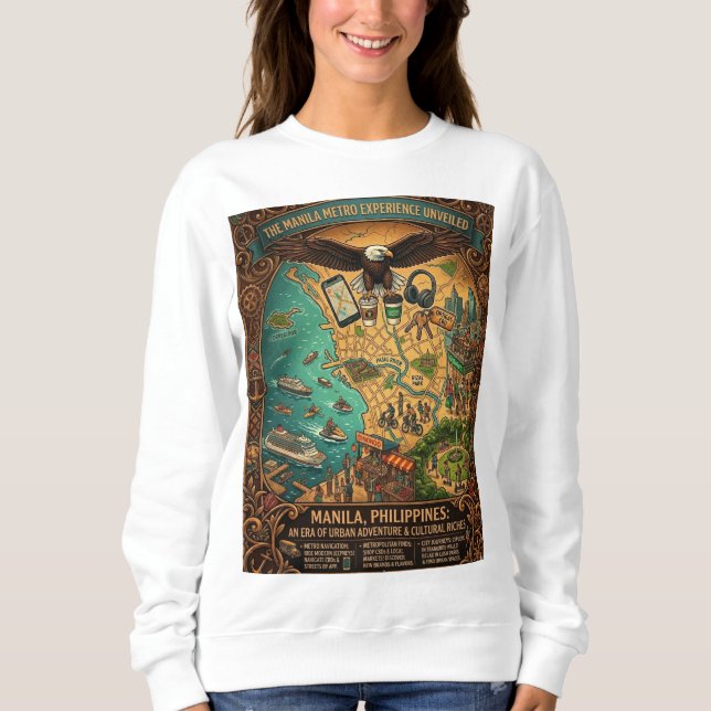 Sweatshirt Manila Metro Experience (Devant)