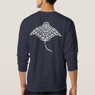 Sweatshirt Manta Ray de tatouage polynésien