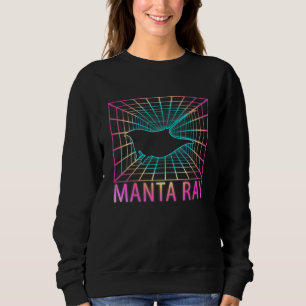 Sweatshirt Manta Ray Retro
