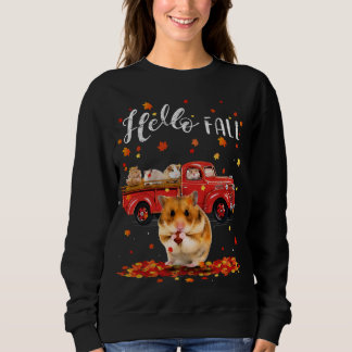 Sweatshirt Maple Hamster Leaf Automne Camion rouge
