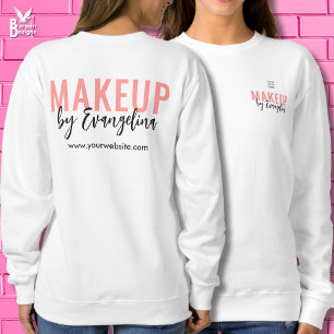 Sweatshirt Maquillage Employé Logo Écriture Rose Rougeâtre No