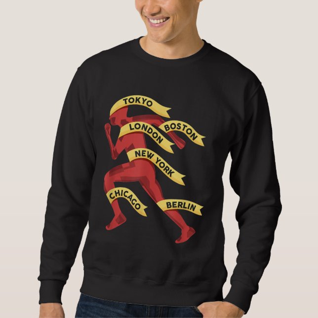 Sweatshirt Marathon Majors Marathon Runner 26.2 Chemise (Devant)