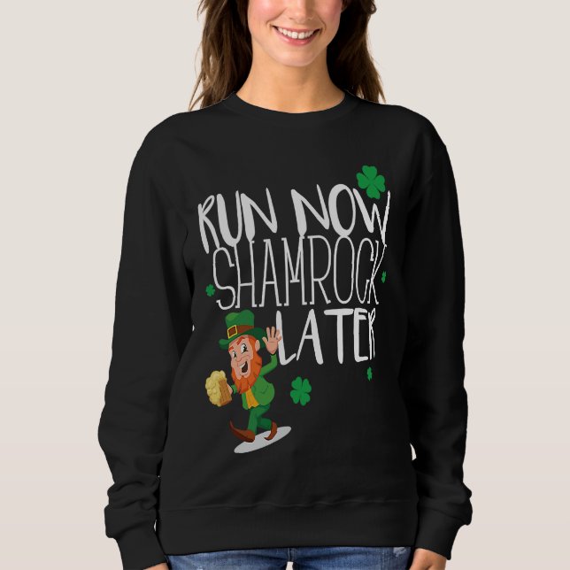 Sweatshirt Marathon Running St Patricks Day  Race 5k Runner (Devant)