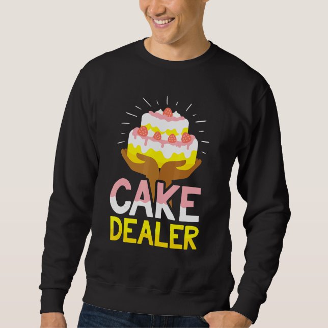 Sweatshirt Marchand de gâteaux Boulanger Confiseur Tarte (Devant)