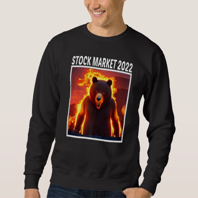Sweatshirt Marché Boursier 2022 Marché Baissier Crypto Tradin (Devant)