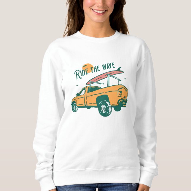 Sweatshirt Marcher la vague (Devant)
