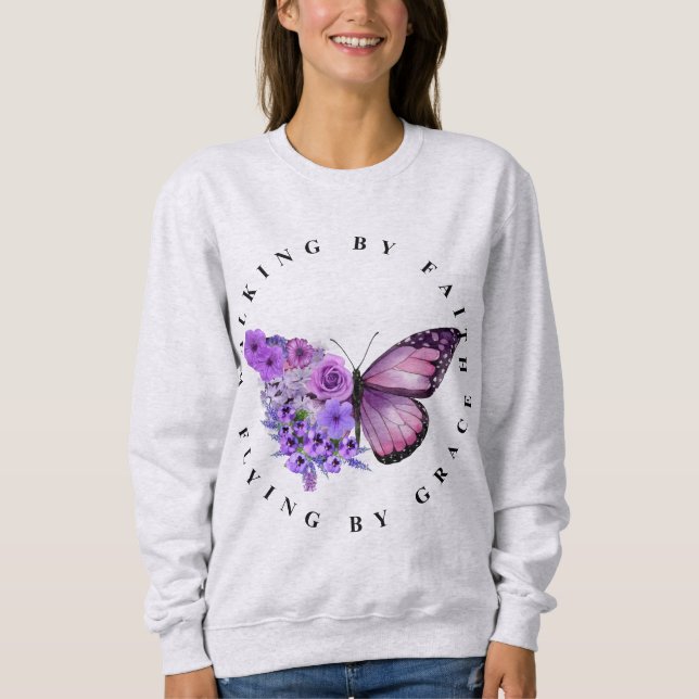 Sweatshirt Marcher par la foi (Devant)