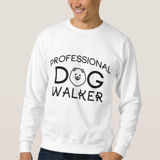 Sweatshirt Marcheuse professionnelle chien mignonne chiot amo (Devant)