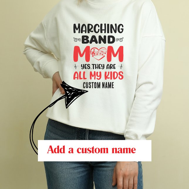 Sweatshirt Marching Band Maman, Oui Ils Sont Tous Mes Enfants (Créateur téléchargé)