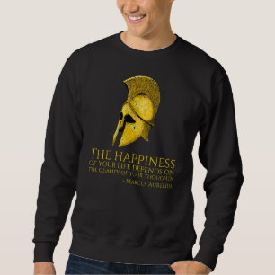Sweatshirt Marcus Aurelius Stoïque Citation Sur Happy Roman P