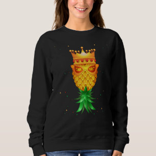 Sweatshirt Mardi Gras King Mask Swinger à l'envers de l'anana