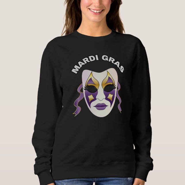 Sweatshirt Mardi Gras Mardi Carnaval Masque 2023 (Devant)