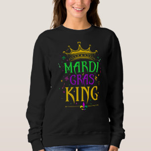 Sweatshirt Mardi Gras Queen Crown New Orleans Carnival Costum