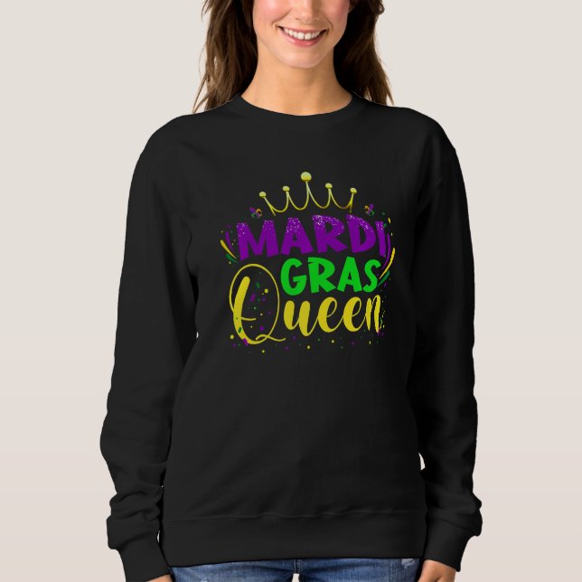 Sweatshirt Mardi Gras Queen Parade Costume Party Women Mardi  (Devant)