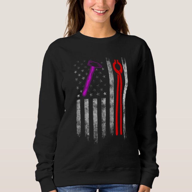 Sweatshirt Maréchal Ferrage Sabot Parage Équine 85 (Devant)