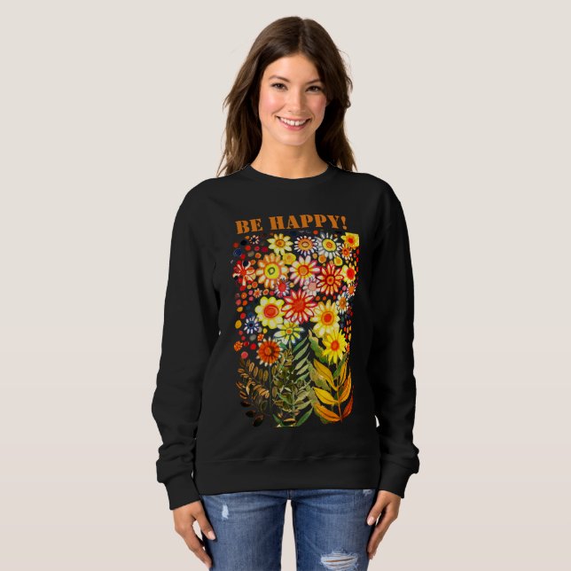 Sweatshirt Marguerites (Devant entier)