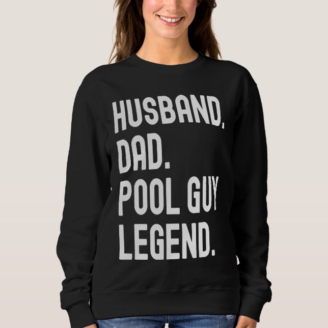Sweatshirt Mari Papa Garçon de Piscine Légende (Devant)