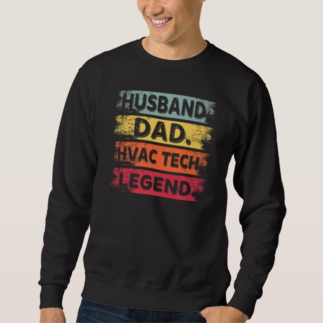 Sweatshirt Mari Papa Technicien CVC Technicien en CVC Réparat (Devant)