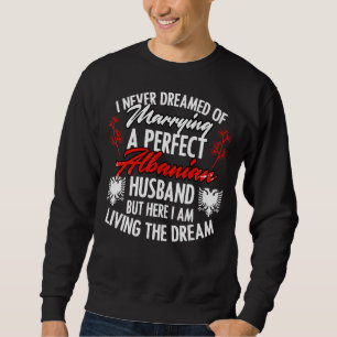 Sweatshirt Mari Patriotique Albanais Pour Une Fière Partie D'