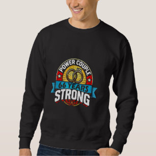Sweatshirt Mariage Anniversaire 66 ans Couple de puissance co