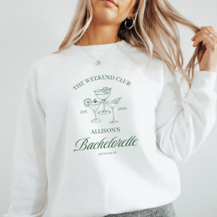 Sweatshirt Mariage sur mesure 'Weekend Club' personnalisé