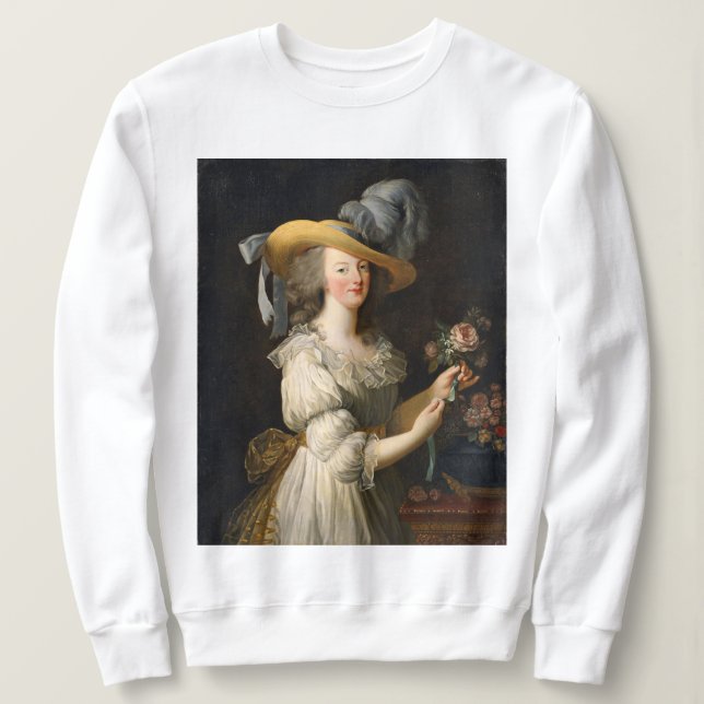 Sweatshirt Marie Antoinette avec sweat-shirt rose (Design devant)
