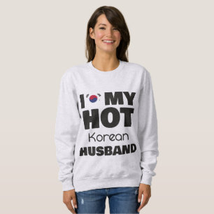 Sweatshirt Marié Hot Corée Homme J'Aime Mon Mari Coréen Chaud