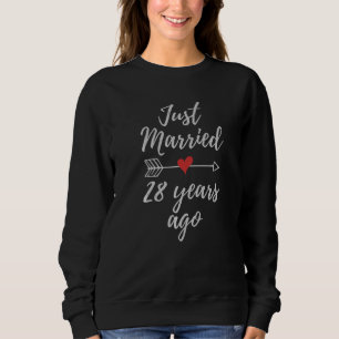 Sweatshirt Marié il y a 28 ans il y a 28 ans Mariage