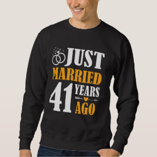 Sweatshirt Marié il y a 41 ans, 41e anniversaire de Mariage