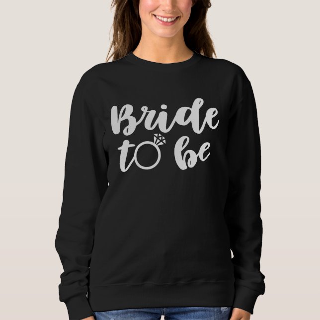 Sweatshirt Mariée À Être Mignonne Correspondant Pour Enterrem (Devant)