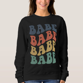 Sweatshirt Mariée Bébé Rétro Vintage Étiquette de Fête de Bac