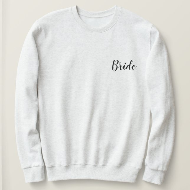 Sweatshirt Mariée , Cadeaux de mariage, annonce de fiançaille (Design devant)
