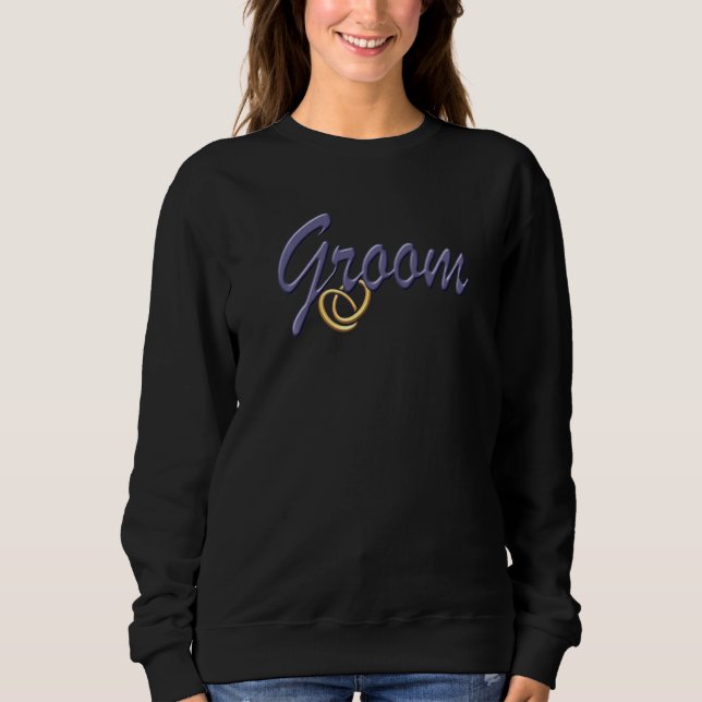 Sweatshirt Mariée & Marié de mariage Épousée célibataire B (Devant)