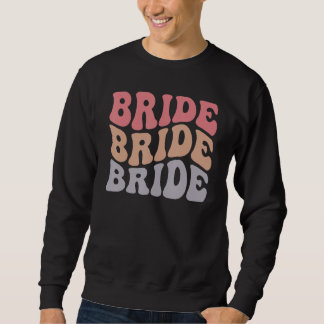 Sweatshirt Mariée Rétro Groovy Mariage Enterrement de Vie de