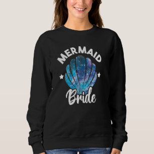 Sweatshirt Mariée Sirène Mignonne Coquillage Sirène Équipe As