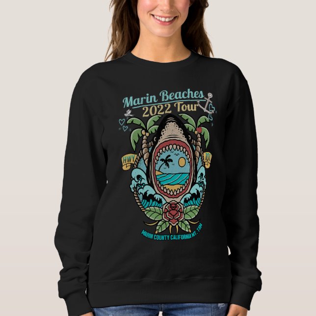 Sweatshirt Marin Beach Tour Californie (Devant)