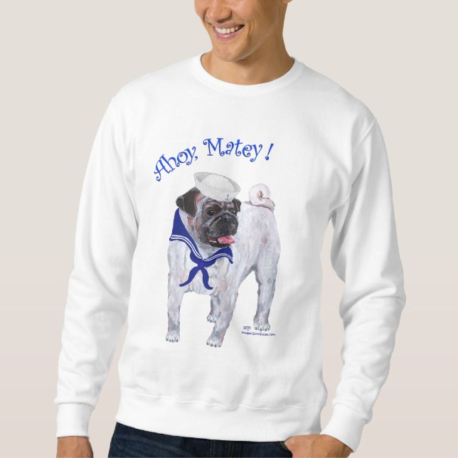 Sweatshirt Marin Pug (Devant)