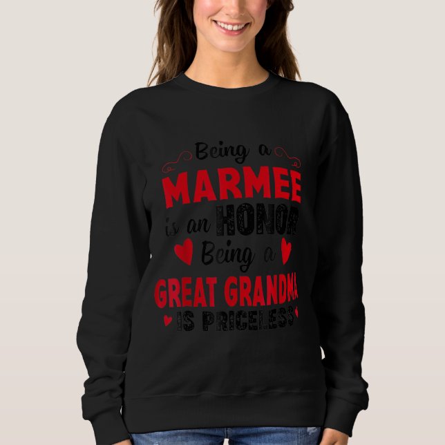 Sweatshirt Marmée Être Grand-Mère N'Est Pas Cool Un Gr Custom (Devant)