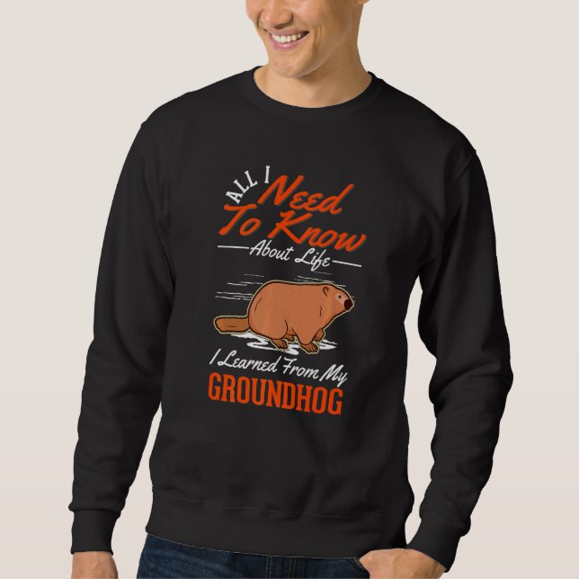 Sweatshirt Marmot Woodchuck (Devant)