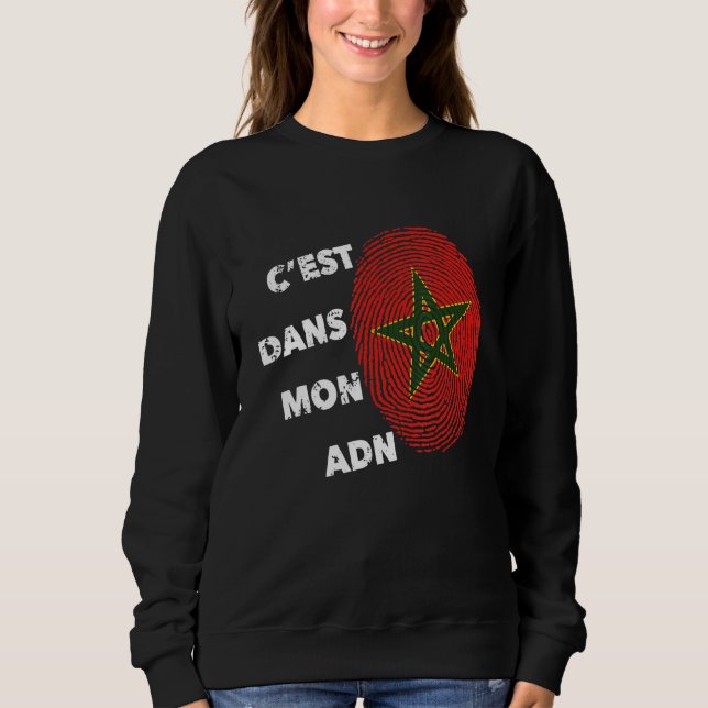 Sweatshirt Maroc C'est dans mon et Maroc fier Maroc en M (Devant)