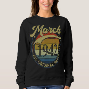Sweatshirt Mars 1942 Toutes les pièces d'origine Vintage Anni