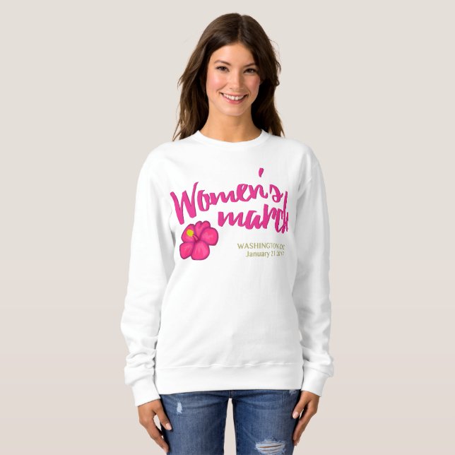 Sweatshirt Mars des femmes sur Washington 2017 (Devant entier)