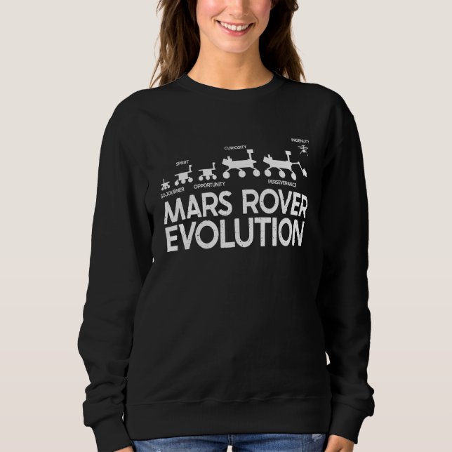 Sweatshirt Mars Rovers Persévérance Ingéniture Curiosité Oppo (Devant)